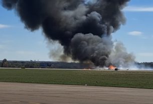 Dallas légibemutató baleset