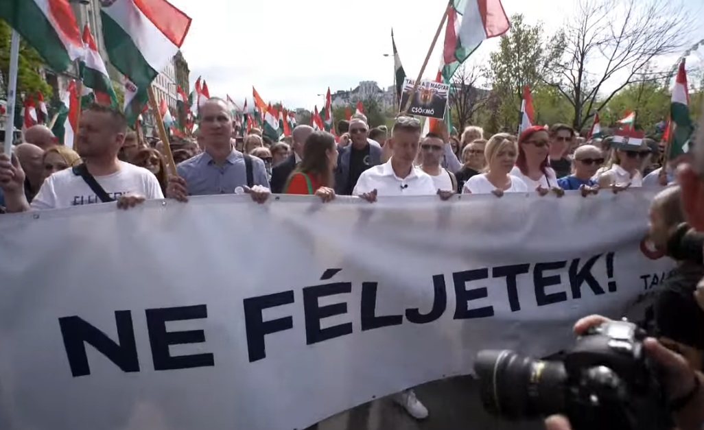 Magyar Péter tüntetése április 6
